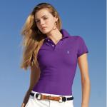 polo ralph lauren tee shirt de femmes small pony mode purple